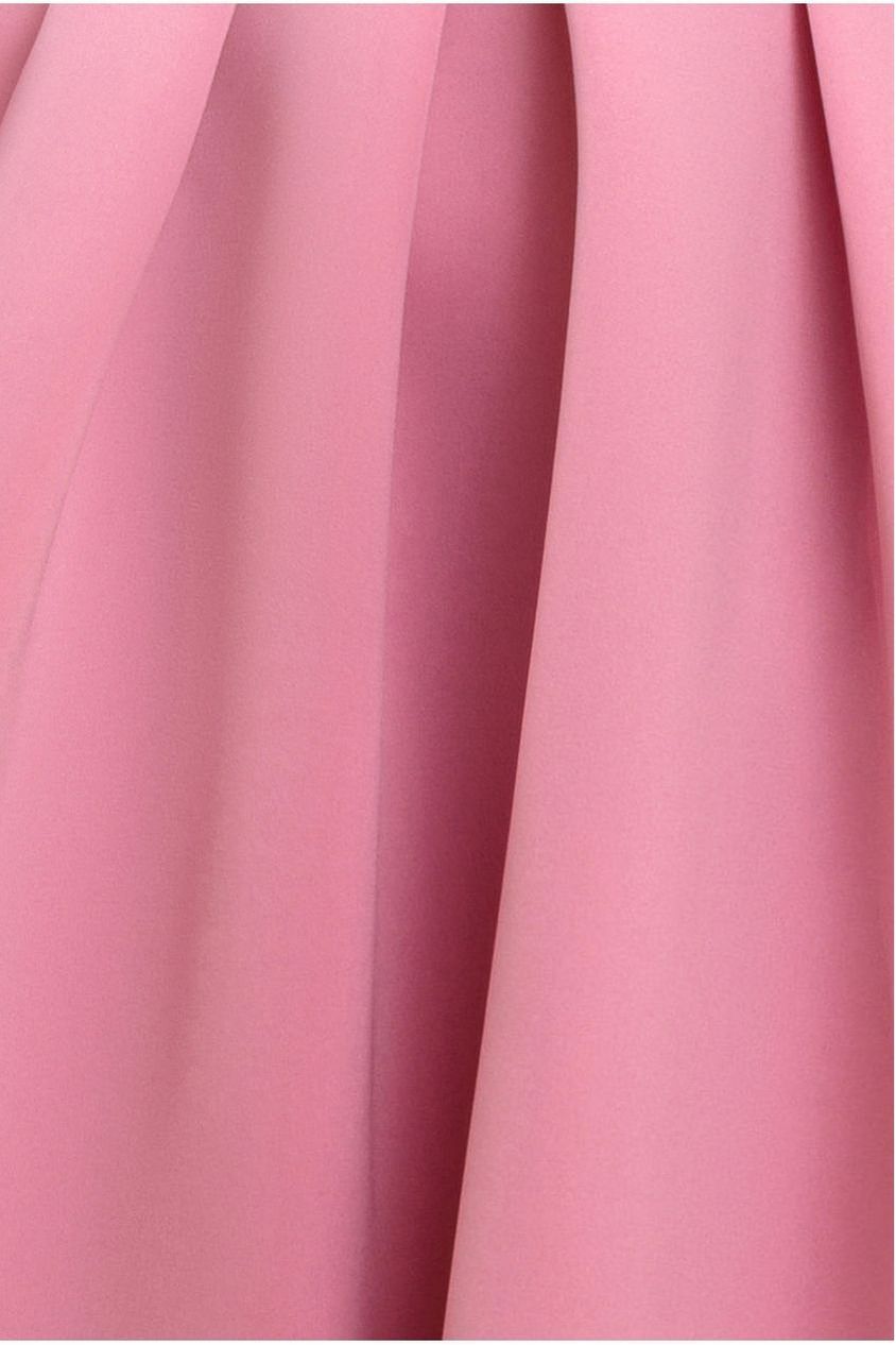 Scuba Foam Skater Midi Dress - Blush Pink by Goddiva