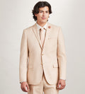 Slim Fit Pale Peach Solid Suit