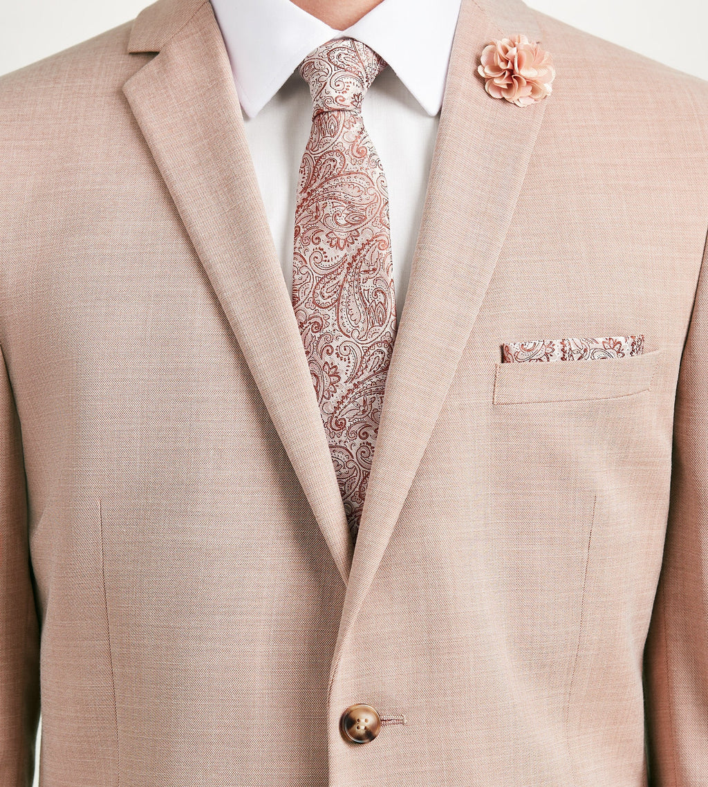 Modern Fit Pale Rose Solid Suit