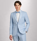Modern Fit Light Blue Solid Tuxedo