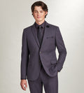Slim Fit Deep Purple Solid Suit